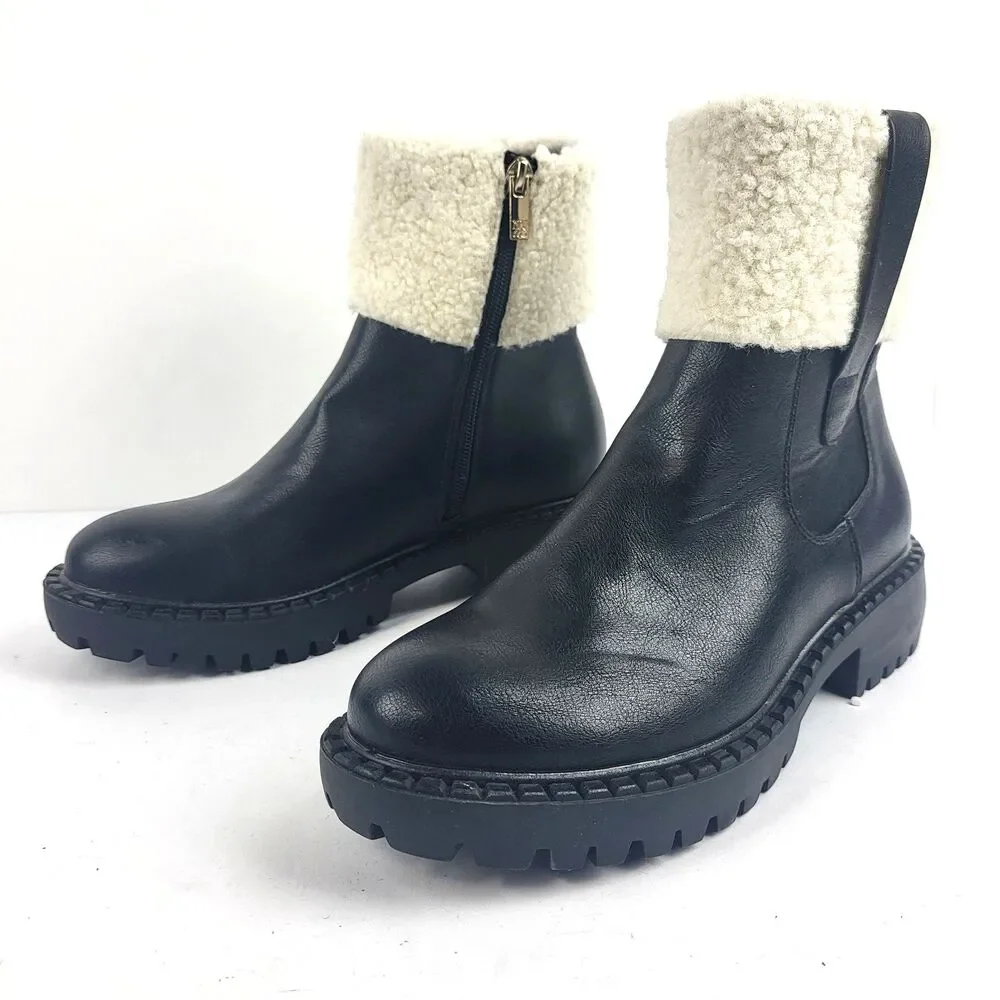 New York & Company Nelli Bootie Faux Shearling Fits Size 6.5